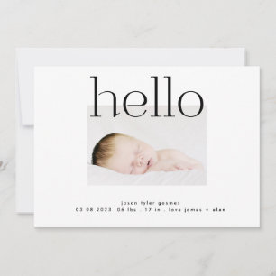 hallo Schwarz-Weiß-Moderne, einfach minimalisti Ankündigung