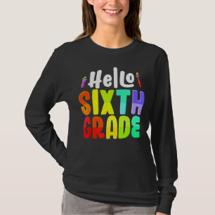 Hallo Sechste Klasse Team 6. Klasse Lehrer zurück T-Shirt