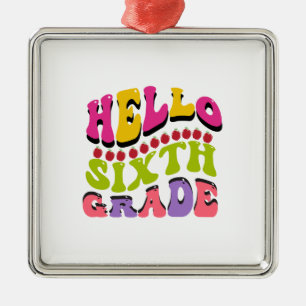 Hallo Sechste Stufe Ornament Aus Metall