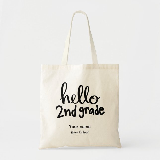 Hallo Second Grade Tote Bag Tragetasche (Vorne)