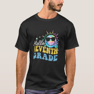 Hallo Seth Grade Fun Colorful Zurück zur Schule Re T-Shirt