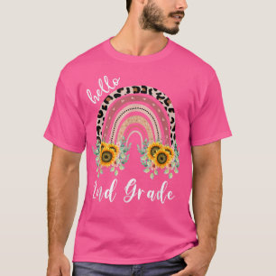 Hallo Shirt der zweiten Klasse, Sonnenblumen-Regen