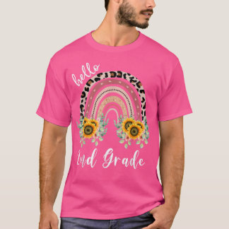 Hallo Shirt der zweiten Klasse, Sonnenblumen-Regen