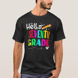 Hallo Sieben Grad zurück zum Schuldesign T-Shirt