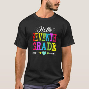 Hallo, Siebte Klasse, erster Schultag, zurück zur T-Shirt