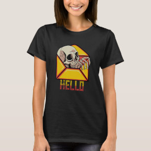 Hallo Skeleton Mail Postman Service Postman T-Shirt