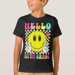 Hallo Smile-Gesicht der fünften Klasse zurück zur  T-Shirt