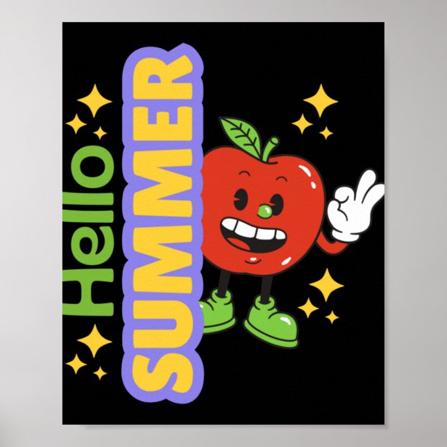 Hallo Sommer (Apfel). Poster (Vorne)