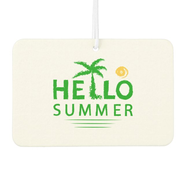 Hallo Sommer Autolufterfrischer (Vorderseite)