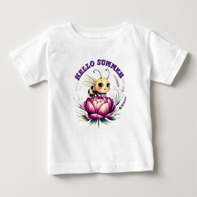 Hallo Sommer Baby Bodysuit Baby T-shirt (Vorderseite)