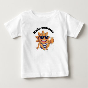 Hallo Sommer Baby Bodysuit T-shirt