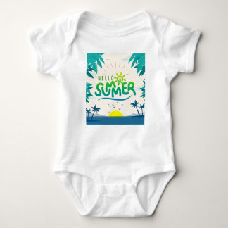 Hallo Sommer Baby Strampler