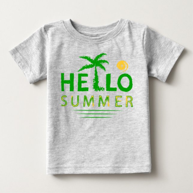 Hallo Sommer Baby T-shirt (Vorderseite)