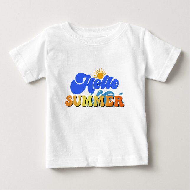 Hallo Sommer Baby T-shirt (Vorderseite)