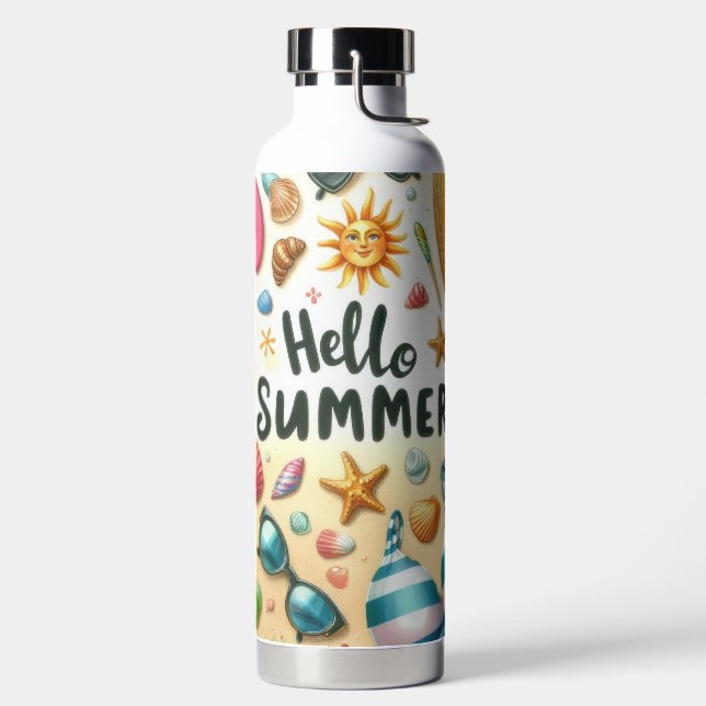 HALLO SOMMER BADEANZUG FLIP FLOPS SEESTERN TRINKFLASCHE (links)