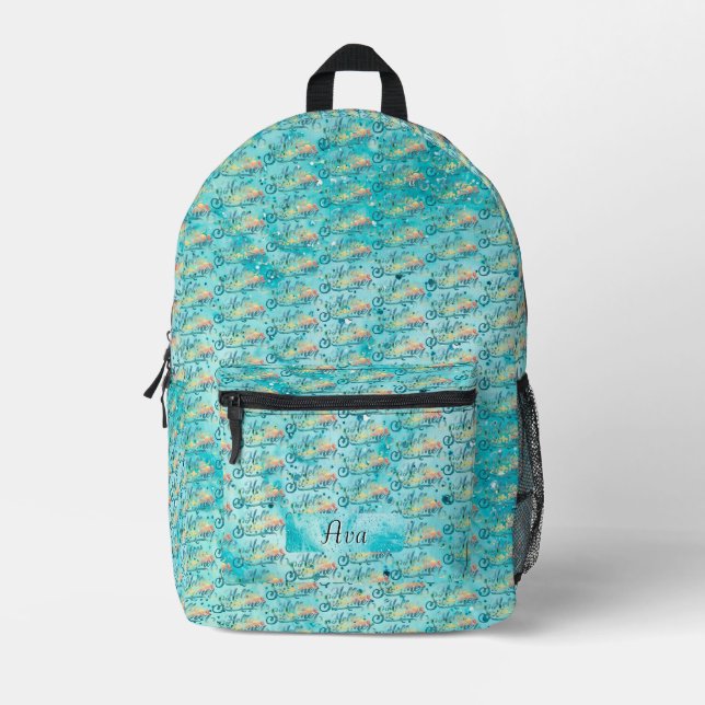 Hallo Sommer Bedruckter Rucksack (Vorderseite)