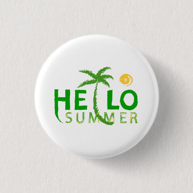 Hallo Sommer Button (Vorderseite)