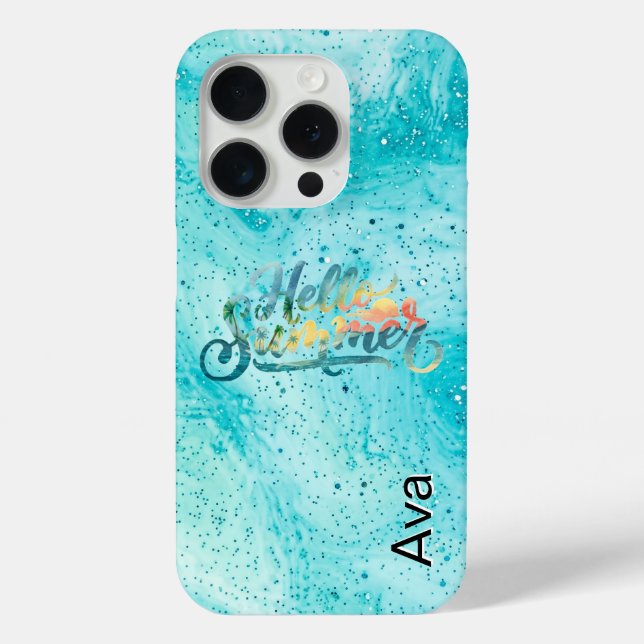 Hallo Sommer Case-Mate iPhone Hülle (Rückseite)