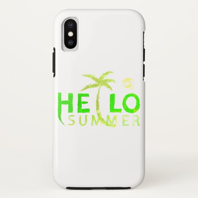 Hallo Sommer Case-Mate iPhone Hülle (Rückseite)