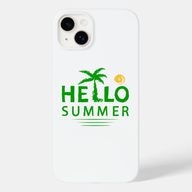 Hallo Sommer Case-Mate iPhone Hülle (Rückseite)