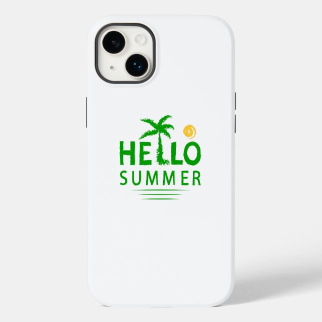 Hallo Sommer Case-Mate iPhone Hülle (Rückseite)