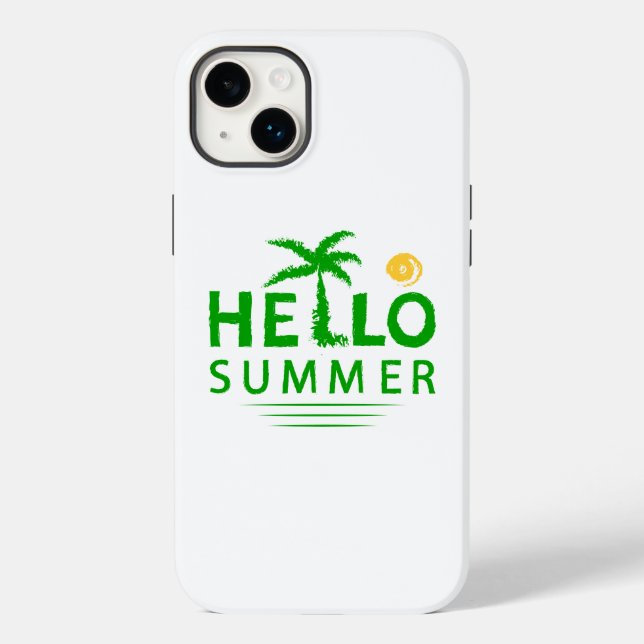 Hallo Sommer Case-Mate iPhone Hülle (Rückseite)