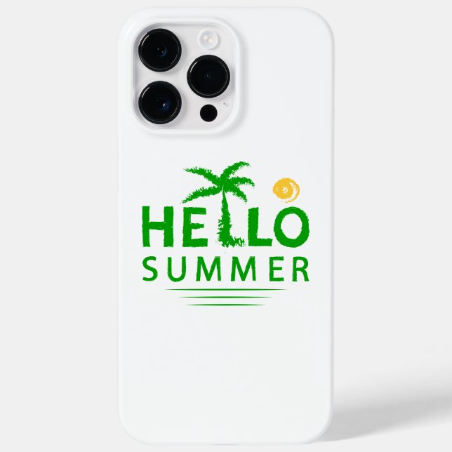 Hallo Sommer Case-Mate iPhone Hülle (Rückseite)