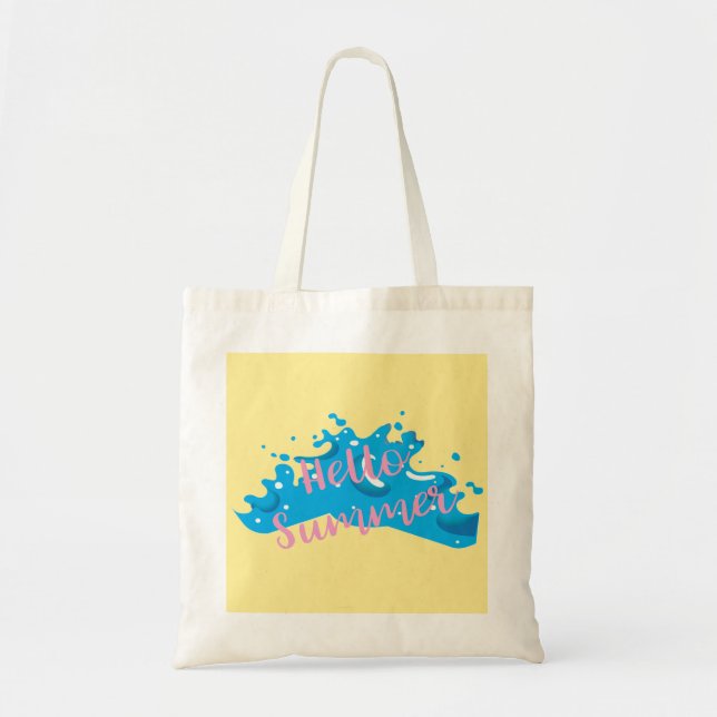 Hallo Sommer, Coole Grafik, Tragetasche (Vorne)