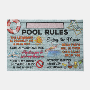 Hallo Sommer Doormat - Pool Doormat - Strand Doorm Fußmatte