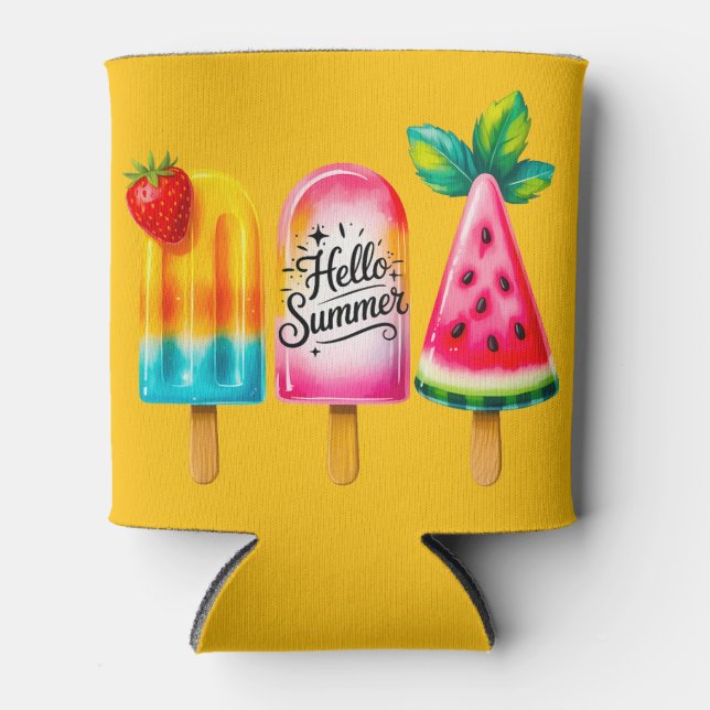 Hallo Sommer  Dosenkühler (Vorderseite)