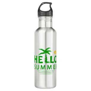 Hallo Sommer Edelstahlflasche