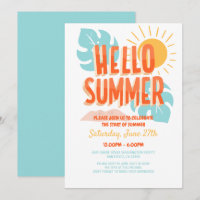 Hallo Sommer, Ende der Schule Party, Pool Party