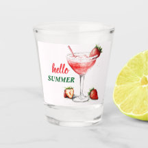 Hallo Sommer | Erdbeer-Cocktail-Schottglas