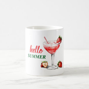 Hallo Sommer   Erdbeer-Cocktail-Tasse Kaffeetasse