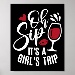 Hallo Sommer Familienurlaub Oh Sip seine a Girls t Poster