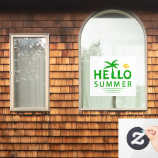 Hallo Sommer Fensteraufkleber
