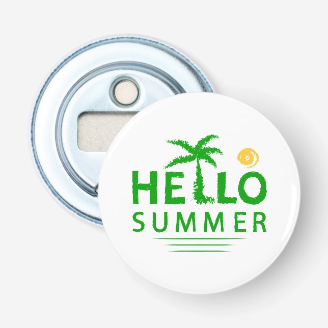 Hallo Sommer Flaschenöffner (Vorderseite)