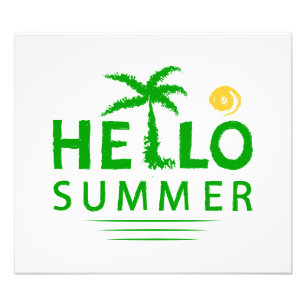 Hallo Sommer Fotodruck