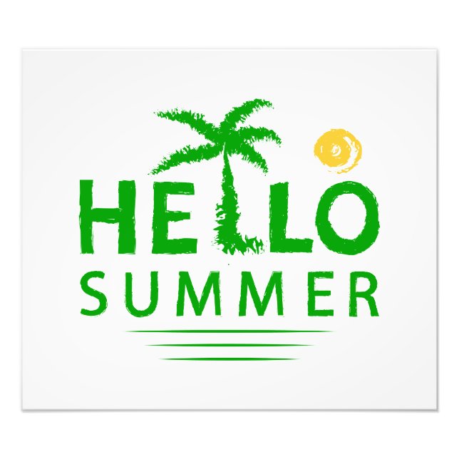 Hallo Sommer Fotodruck (Vorne)