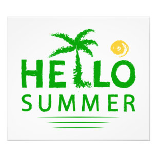 Hallo Sommer Fotodruck