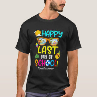 Hallo Sommer Froher Letzter Schultag Lehrer Stud T-Shirt