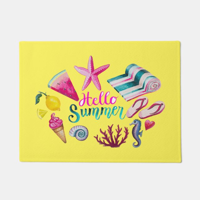 Hallo, Sommer Fußmatte (Vorderseite)