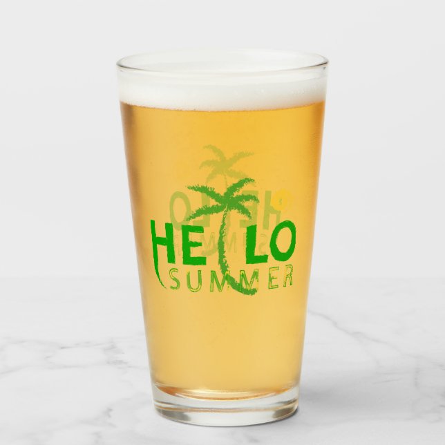 Hallo Sommer Glas (Rückseite (gefüllt))