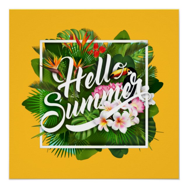 Hallo Sommer Glossy Poster (Vorderseite)