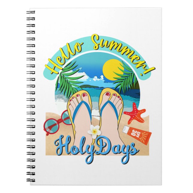 Hallo Sommer - Heilige Tage Notizblock (Vorderseite)