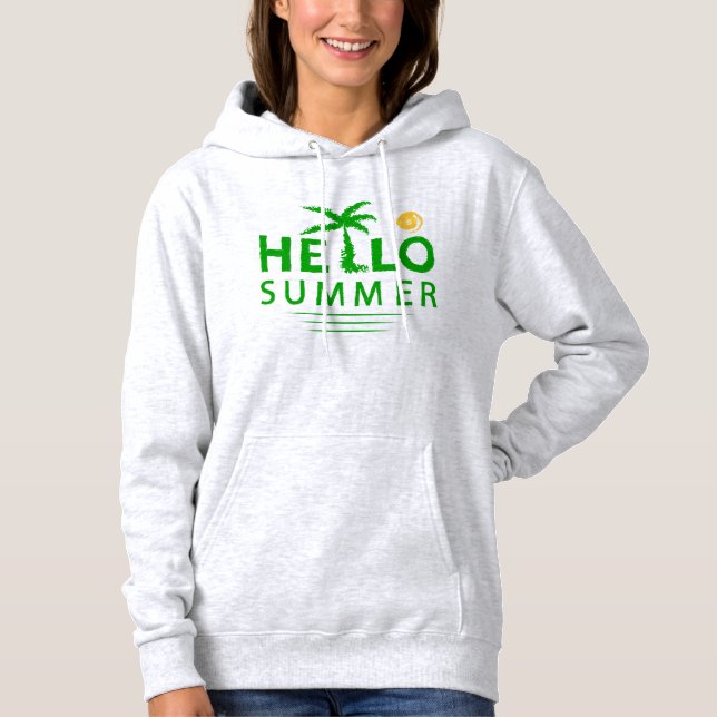Hallo Sommer Hoodie (Vorderseite)
