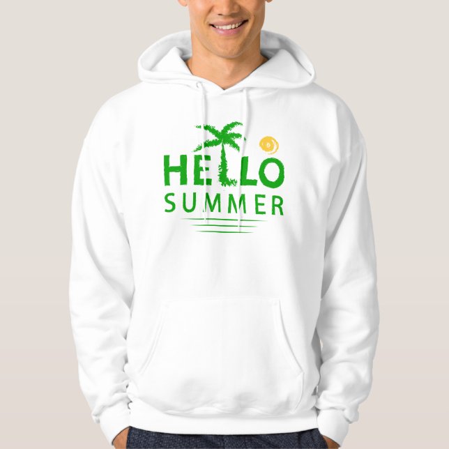 Hallo Sommer Hoodie (Vorderseite)