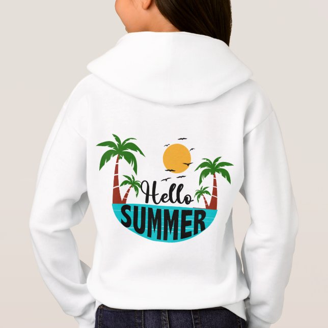 Hallo Sommer Hoodie (Rückseite)