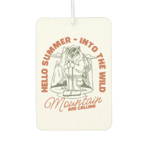 Hallo Sommer - In die Wildnis - Vintager Cat Campe Autolufterfrischer