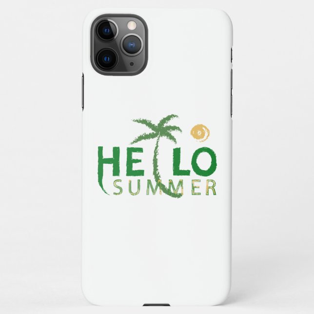 Hallo Sommer iPhone Hülle (Rückseite)